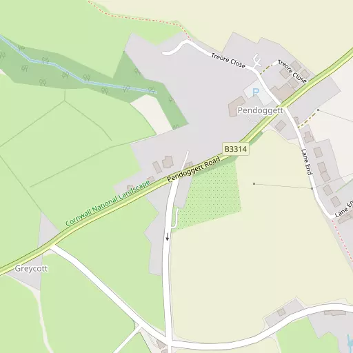 Map of Pendoggett