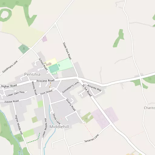 Map of Pensilva