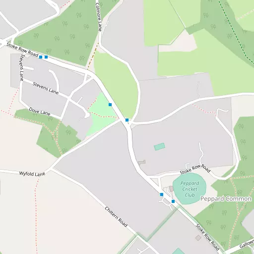 Map of Peppard Hill