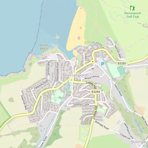 Map of Perranporth
