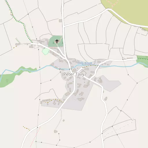 Map of Peter Tavy