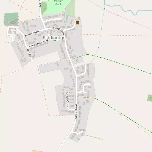 Map of Piddington