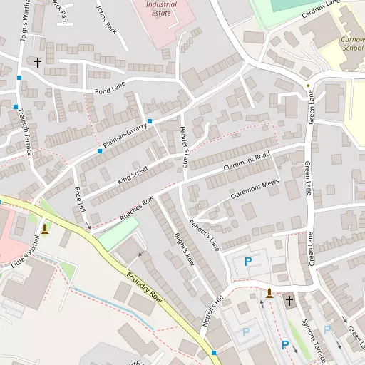 Map of Plain-an-Gwarry