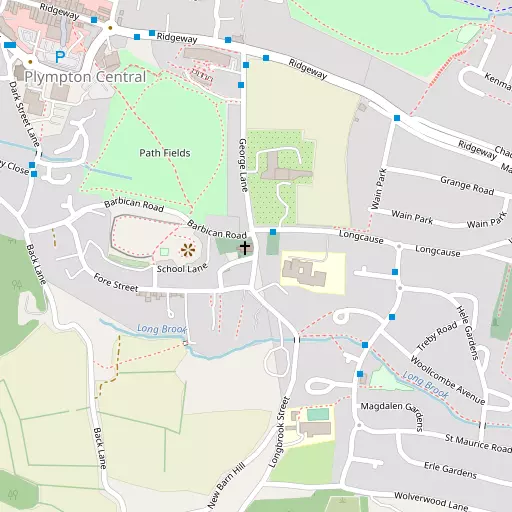Map of Plympton St Maurice