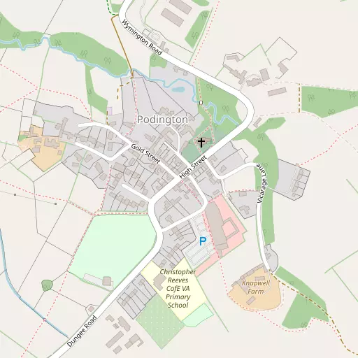 Map of Podington