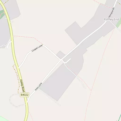 Map of Poffley End