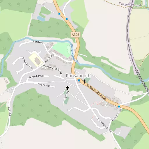 Map of Ponsanooth