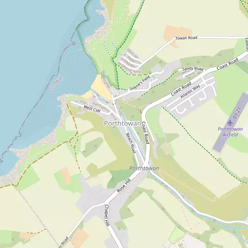 Map of Porthtowan