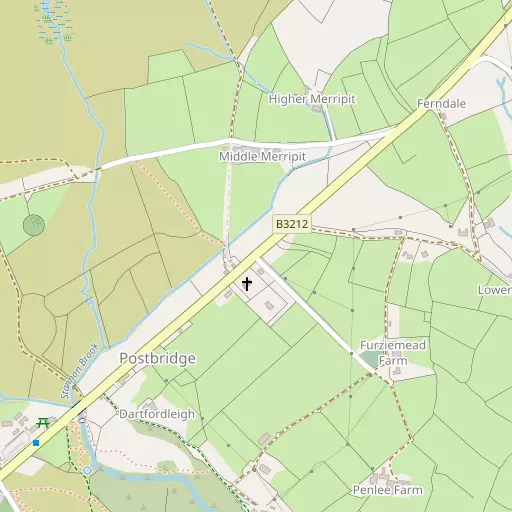 Map of Postbridge