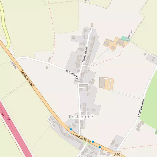 Map of Postcombe