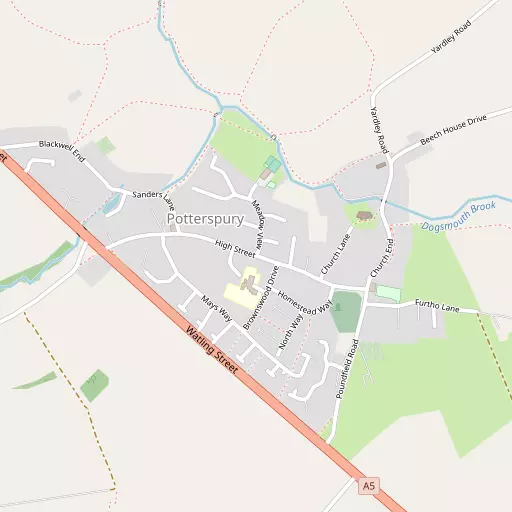 Map of Potterspury
