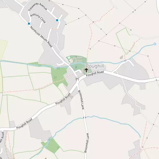 Map of Poughill