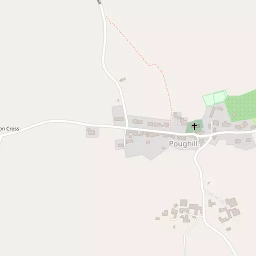 Map of Poughill