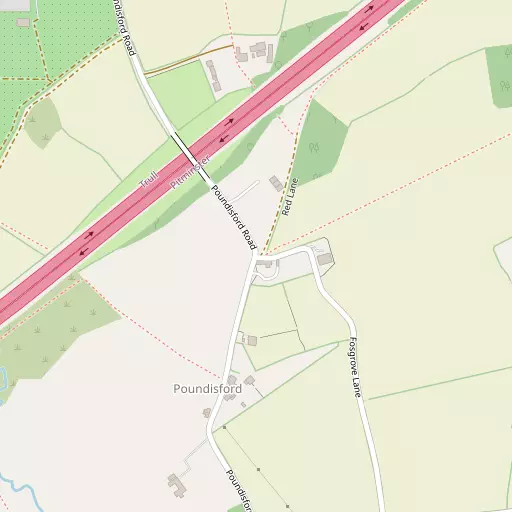 Map of Poundisford