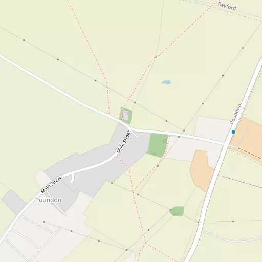 Map of Poundon
