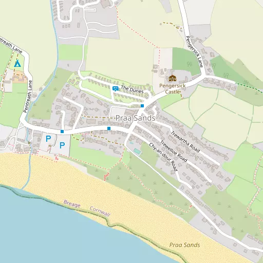 Map of Praa Sands