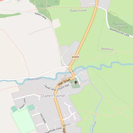 Map of Queen Camel