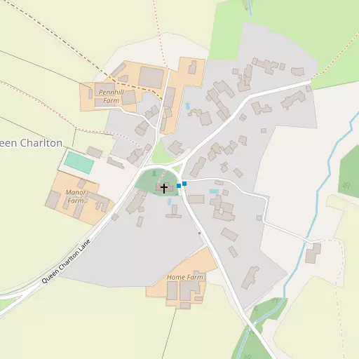 Map of Queen Charlton
