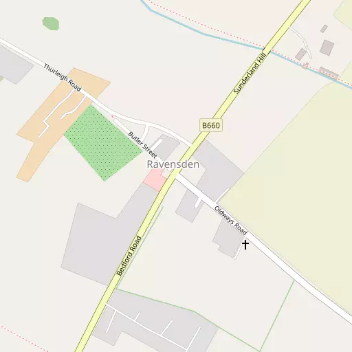 Map of Ravensden
