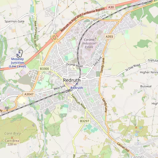 Map of Redruth