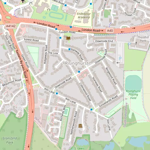 Map of Risinghurst