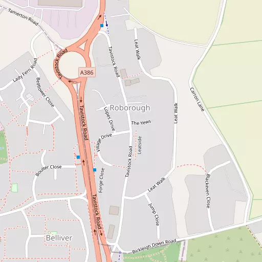 Map of Roborough