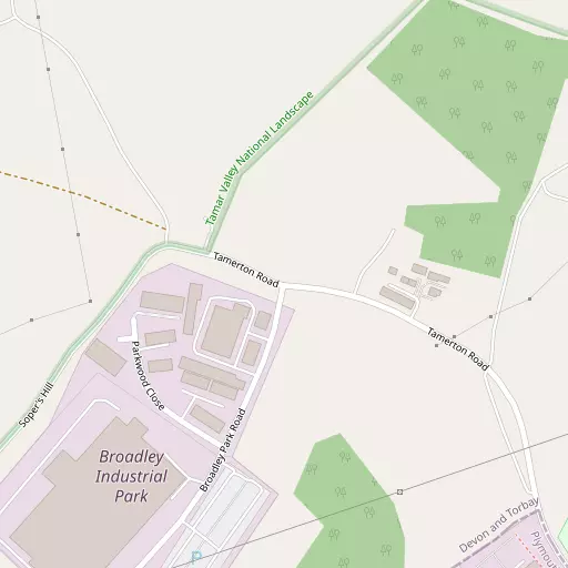 Map of Roborough