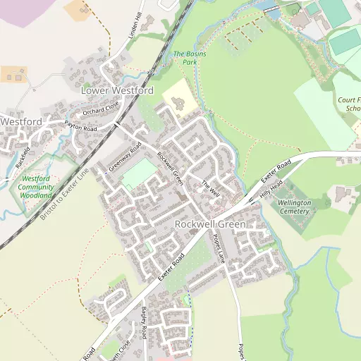 Map of Rockwell Green