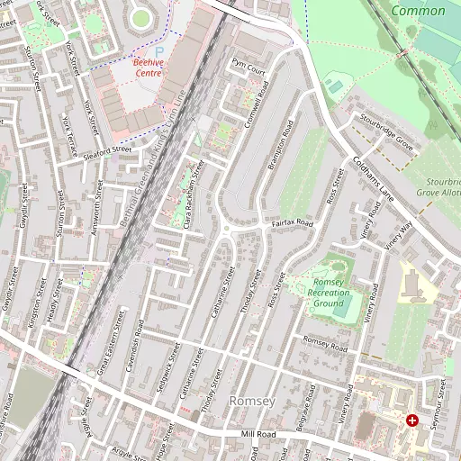 Map of Romsey Town