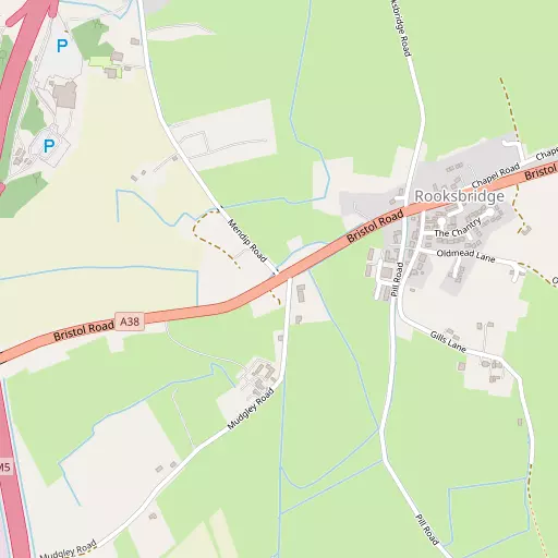 Map of Rooks Bridge