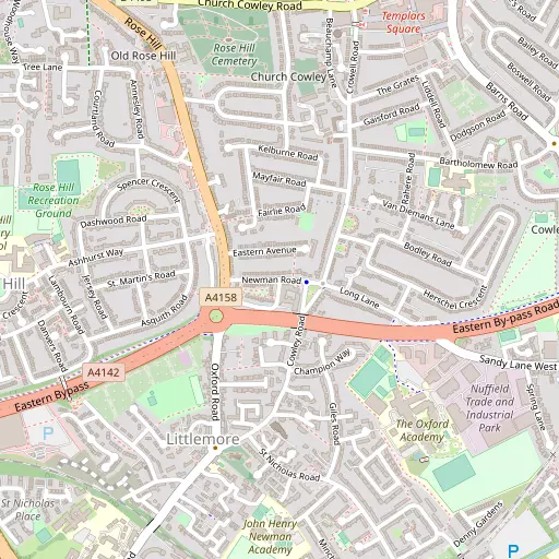 Map of Rose Hill