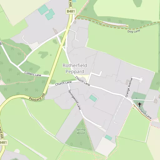 Map of Rotherfield Peppard