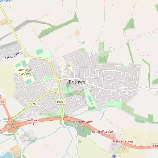 Map of Rothwell