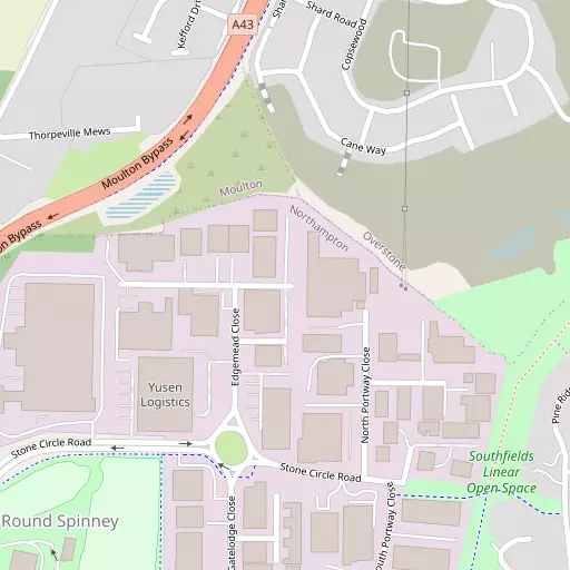 Map of Round Spinney