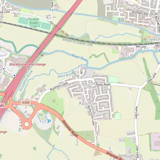 Map of Ruishton