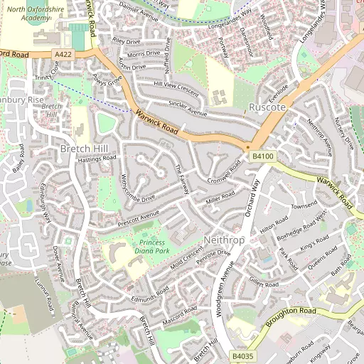 Map of Ruscote