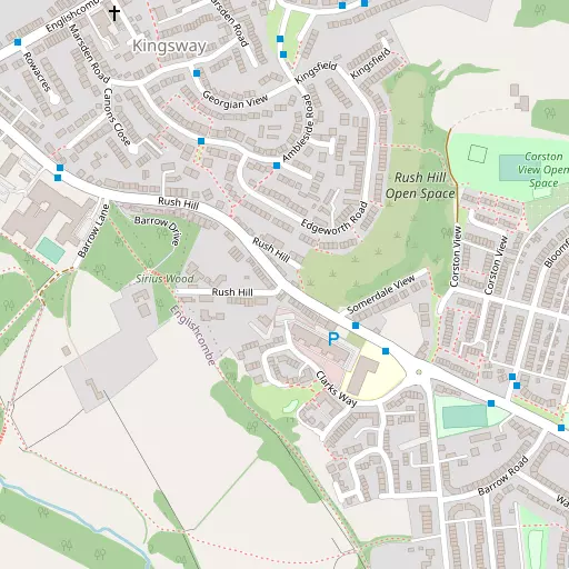 Map of Rush Hill