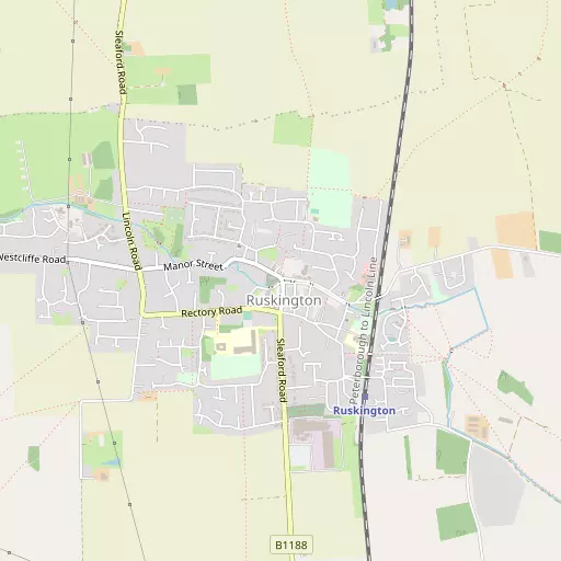 Map of Ruskington
