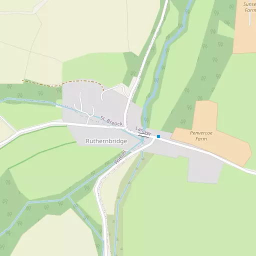 Map of Ruthernbridge