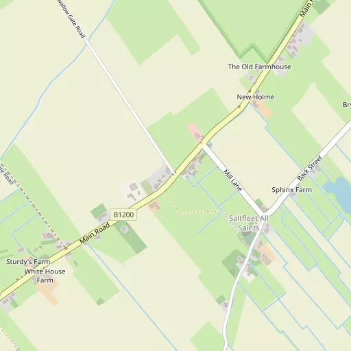 Map of Saltfleetby All Saints