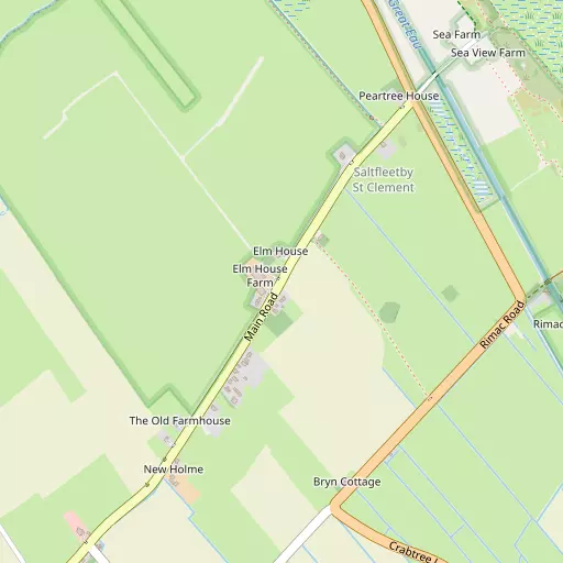 Map of Saltfleetby St Clement
