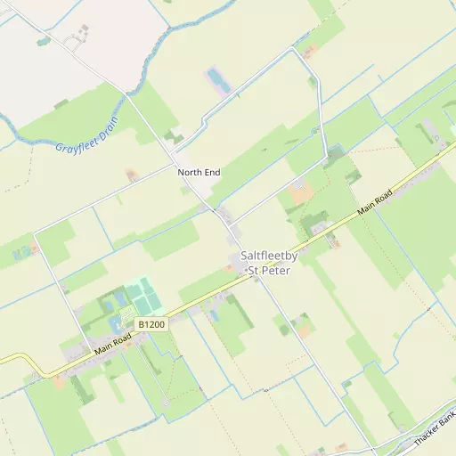 Map of Saltfleetby St Peter