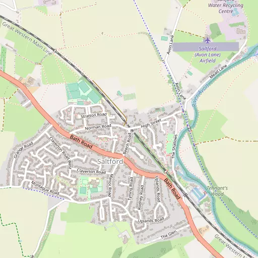 Map of Saltford