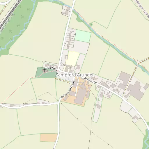 Map of Sampford Arundel