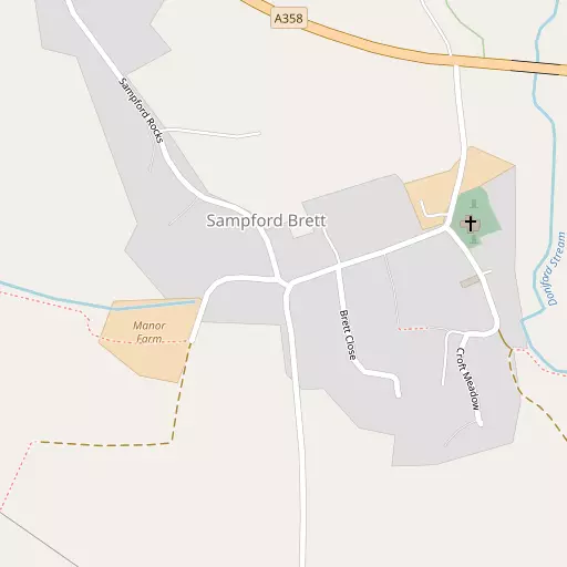 Map of Sampford Brett