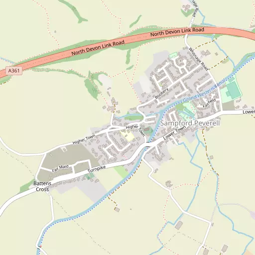 Map of Sampford Peverell