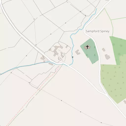 Map of Sampford Spiney