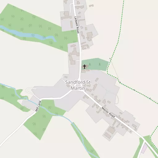 Map of Sandford St Martin