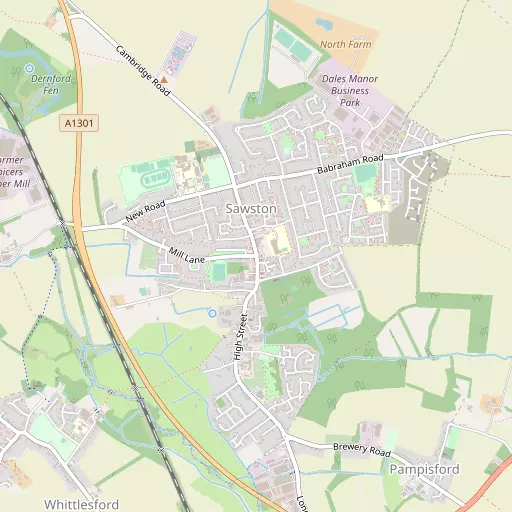 Map of Sawston