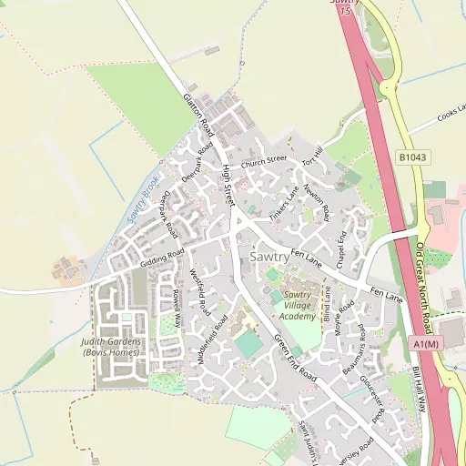 Map of Sawtry